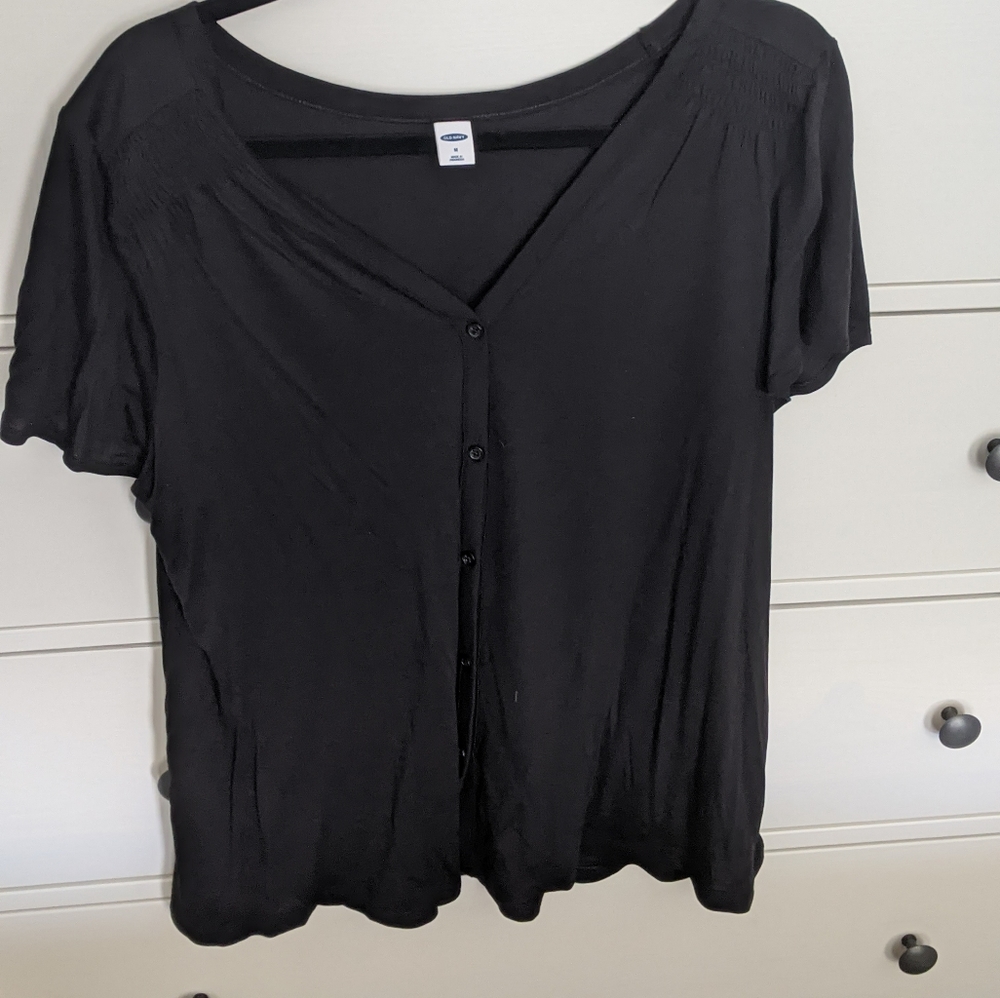 Black Old Navy Button shirt